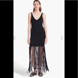 STAUD black fringe dress